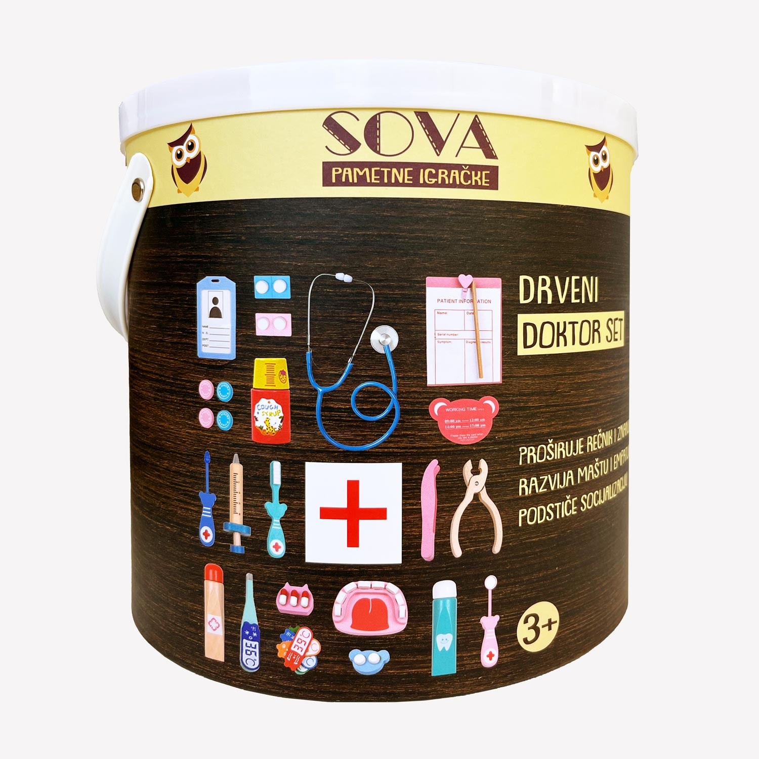 SOVA DRVENI DOKTOR SET 21pcs